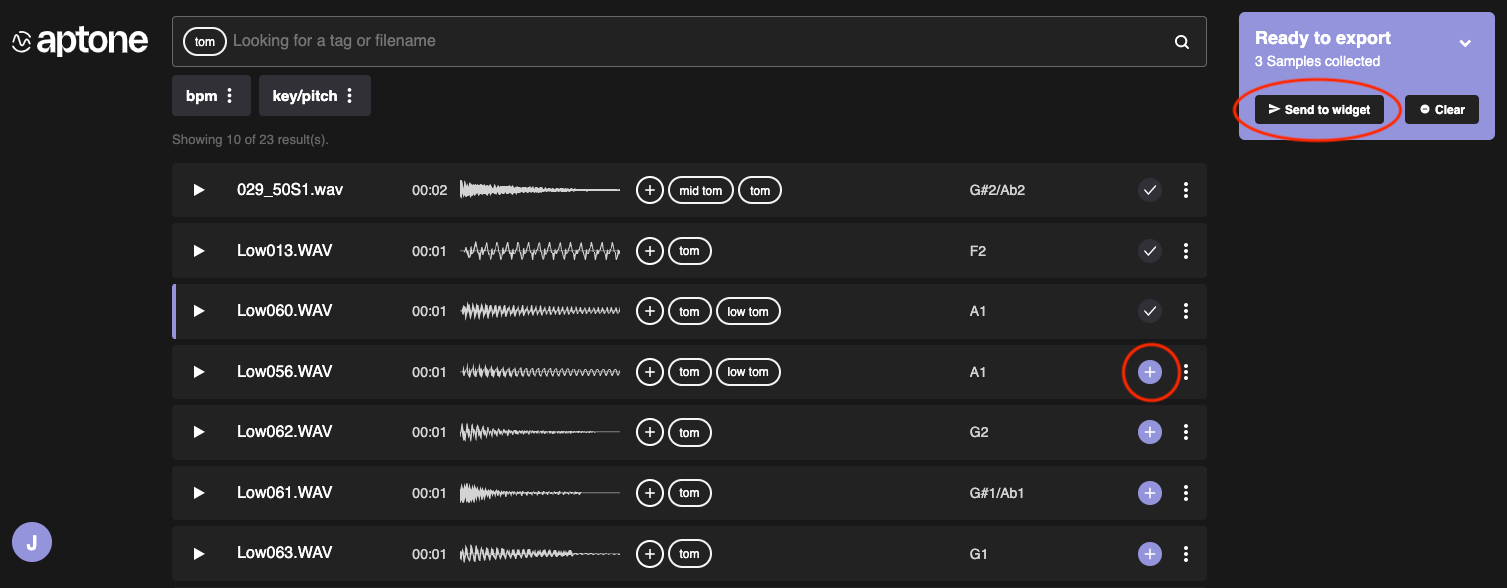 Step 4: Select & export